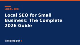 Local SEO for small business - 7lolblogger article graphic