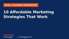 Affordable marketing strategies for small business - Soft Skills Hub article graphic